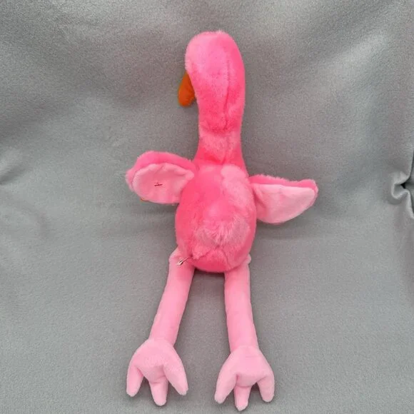 Pinky Flamingo Plush 1998 17" Bird Stuffed Toy Vintage TY Beanie Buddy - Picture 11 of 11